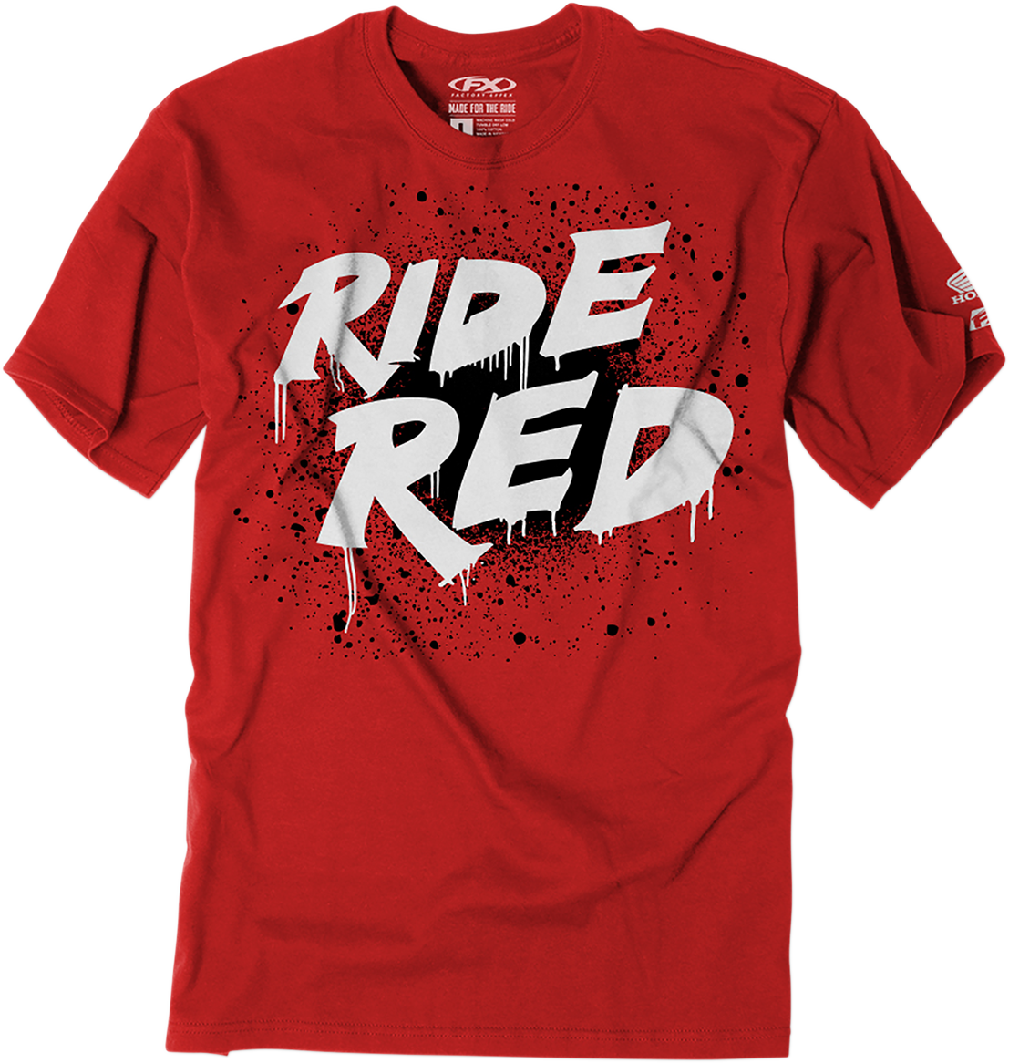 Youth Honda Splatter T-Shirt - Red - Large