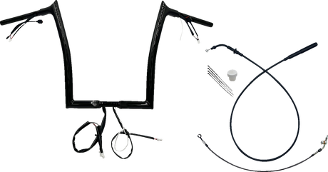 1-1/4\" EZ Install Pointed Top Handlebar - 14\" - Black 2023 - 2024