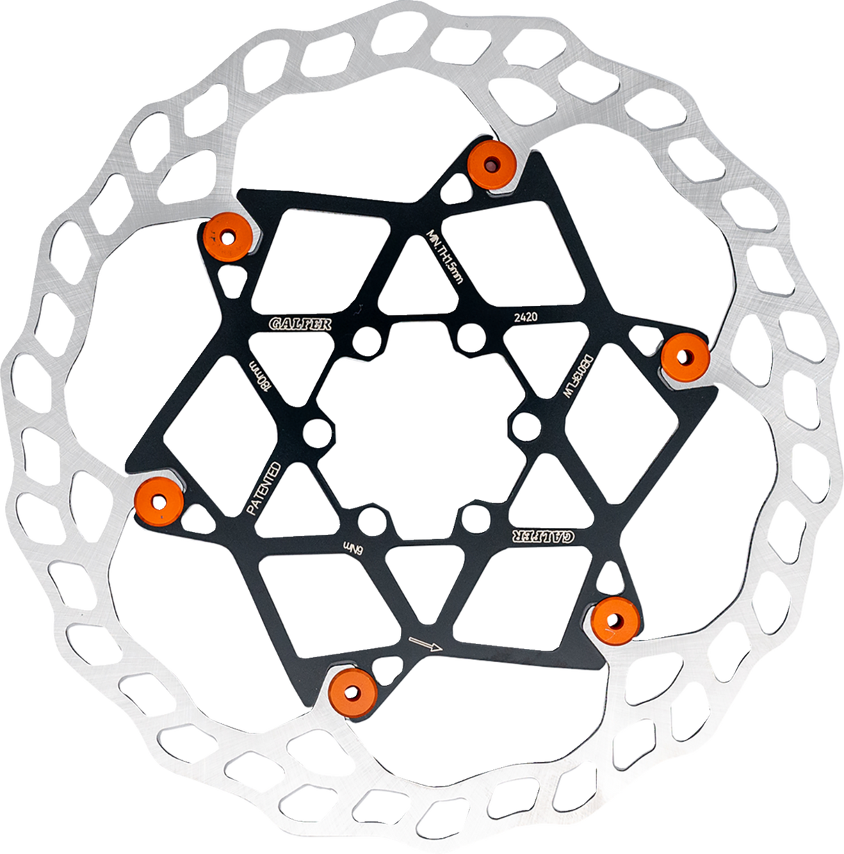Floating Wave® Brake Rotor - 203 mm x 2 mm - Orange