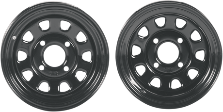 Delta Steel Wheel - Front/Rear - Black - 14x7 - 4/110 - 2+5 1987 - 2023