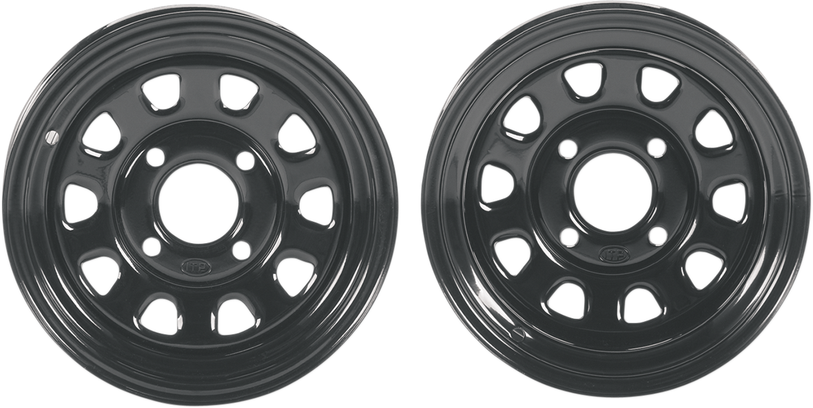 Delta Steel Wheel - Front/Rear - Black - 14x7 - 4/137 - 4+3 2003 - 2023