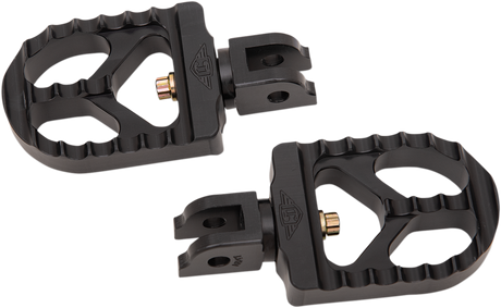 Serrated Footpegs - Black - Short 2018 - 2023