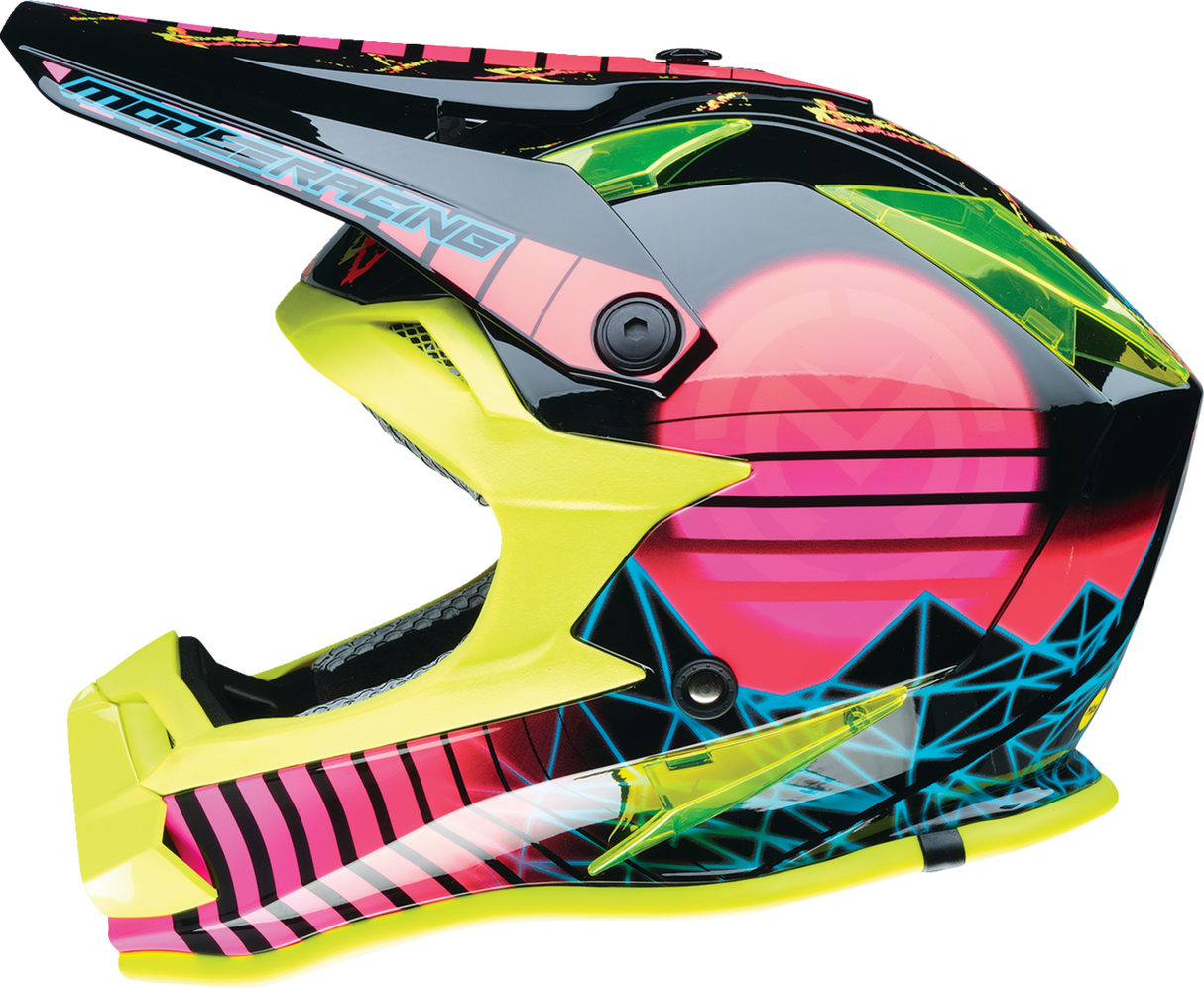 Youth F.I. Helmet - Vaporwave - MIPS® - Black/Pink/Yellow - Medium