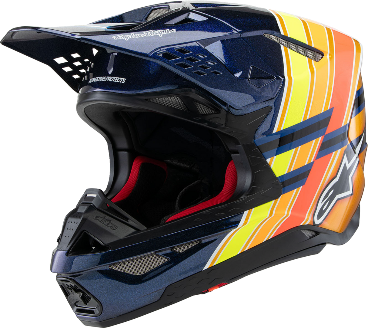 Supertech M10 Helmet - TLD Edition 25 - MIPS® - Gloss Dark Blue/Orange/Yellow/Fluo Red - XL
