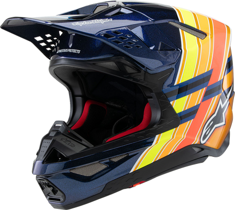 Supertech M10 Helmet - TLD Edition 25 - MIPS® - Gloss Dark Blue/Orange/Yellow/Fluo Red - Small