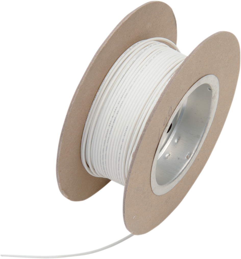 100\' Wire Spool - 18 Gauge - White