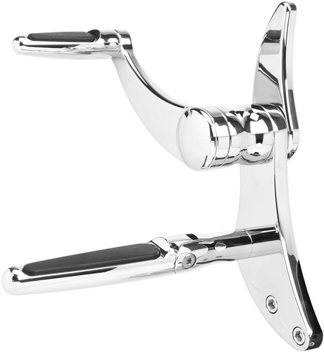 Forward Control - \'14+ FLH - Chrome - Standard - Folding Rubber Inlay Pegs - Solid Lever 2014 - 2020