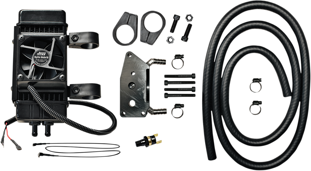 Fan-Assisted Vertical Frame-Mount Oil Cooler Kit 1999 - 2017
