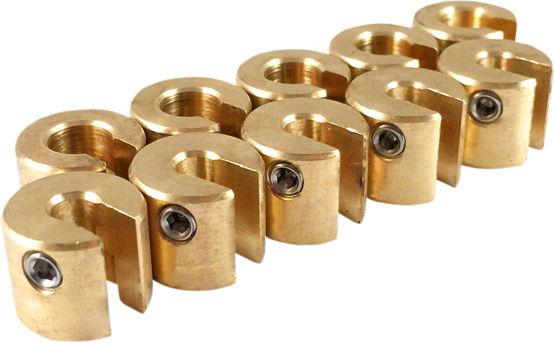 Wheel Weights - Re-Usable - 1/2 oz - Brass - 10 Pack