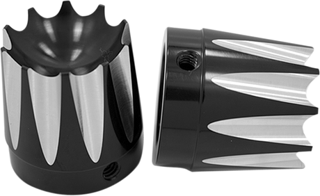 Front Axle Nut Cover - Black - Excalibur - 1\" 2007 - 2020