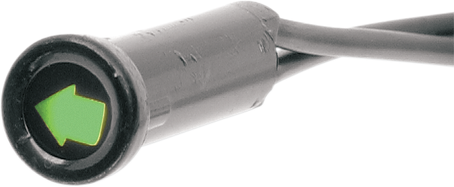 Snap-In Indicator Light - Turn - Black Bezel