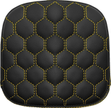 Sissy Bar Pad - Honeycomb - Gold Stitching