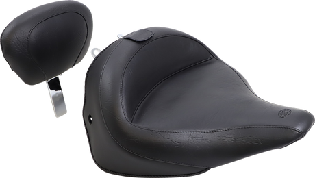 Wide Solo Seat - With Backrest - Vintage - Black - Smooth 2005 - 2017