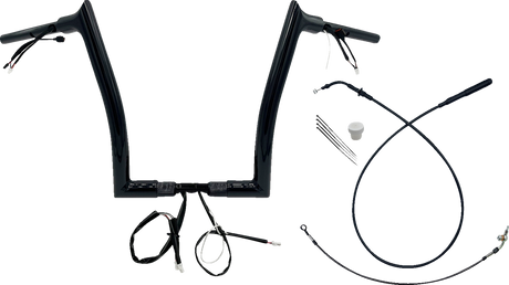 1-1/2\" EZ Install Pointed Top Handlebar - 14\" - Black 2023 - 2024