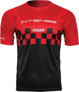 Intense Assist Chex Short-Sleeve Jersey - Red/Black - XS