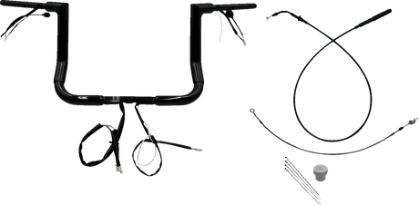 1-1/2\" EZ Install Flat Top Handlebar - 12\" - Black 2023 - 2024