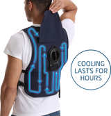 5V Touch Button Circulatory Cooling Vest - Blue