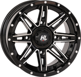 Wheel - HL22 - Front/Rear - Gloss Black w/Machined - 14x7 - 4/137 - 4+3 (+10 mm) 1992 - 2024