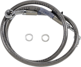 Brake Line - +6\" - Stainless Steel - \'18-\'22 Softail 2018 - 2023