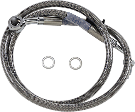 Brake Line - +6\" - Stainless Steel - \'18-\'22 Softail 2018 - 2023