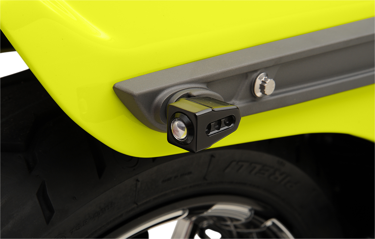 Side-mount LED Turn Signals - Black/Red