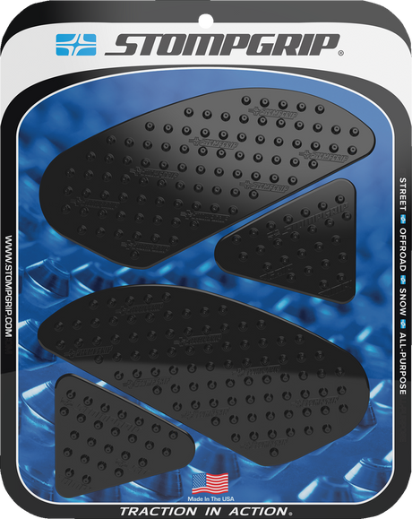 Traction Pad Tank Grips - Volcano - Black - CBR300R 2015 - 2022