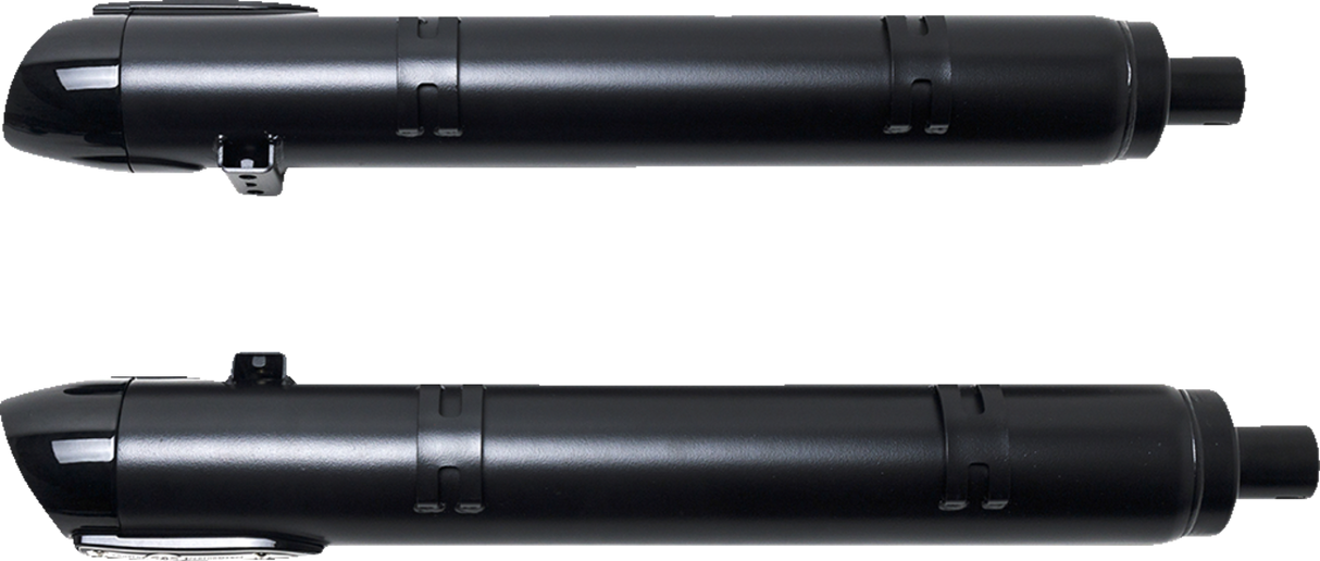 4\" Broadhead Slip-On Mufflers - Slash Cut - Black 2014 - 2022