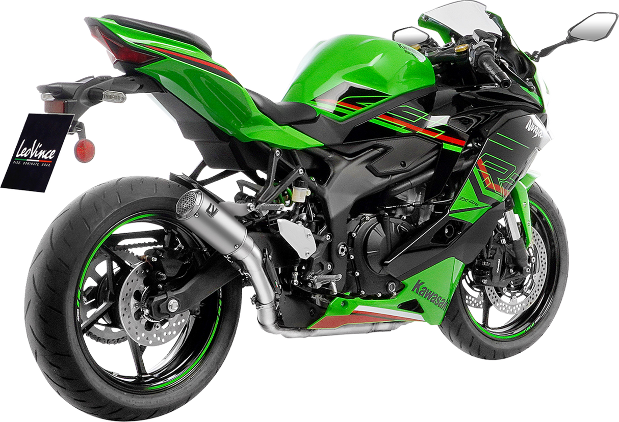 LV Corsa S Slip-On Muffler - Titanium - Kawasaki ZX-4R/RR 2024 - 2025