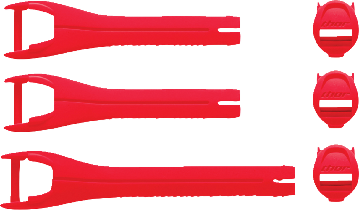 Youth Blitz XR Boots Strap Kit - Red/Charcoal