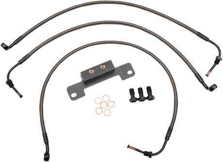 Brake Lines - 12\" - 14\" Ape Hanger Handlebars - Midnight 2014 - 2019