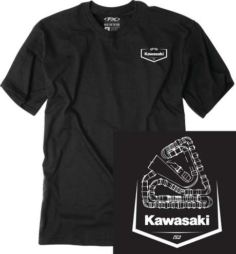 Kawasaki Track T-Shirt - Black - 2XL