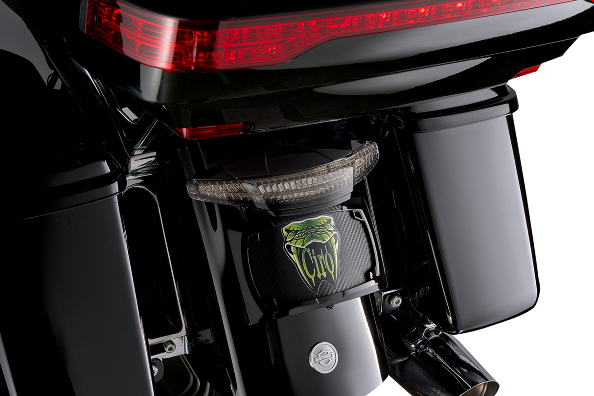 Taillight/License Plate Mount - Smoke Lens - Black 2014 - 2023