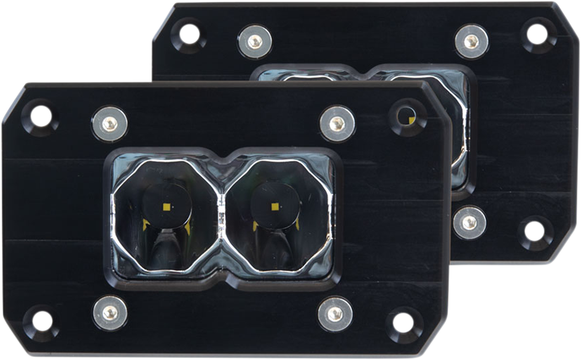 LED Light Bar - 2\" Flush Mount Pair - Flood