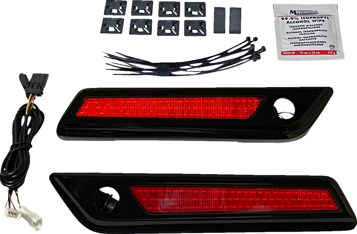 Latch Light - Saddlebag - Red - Black 2014 - 2024