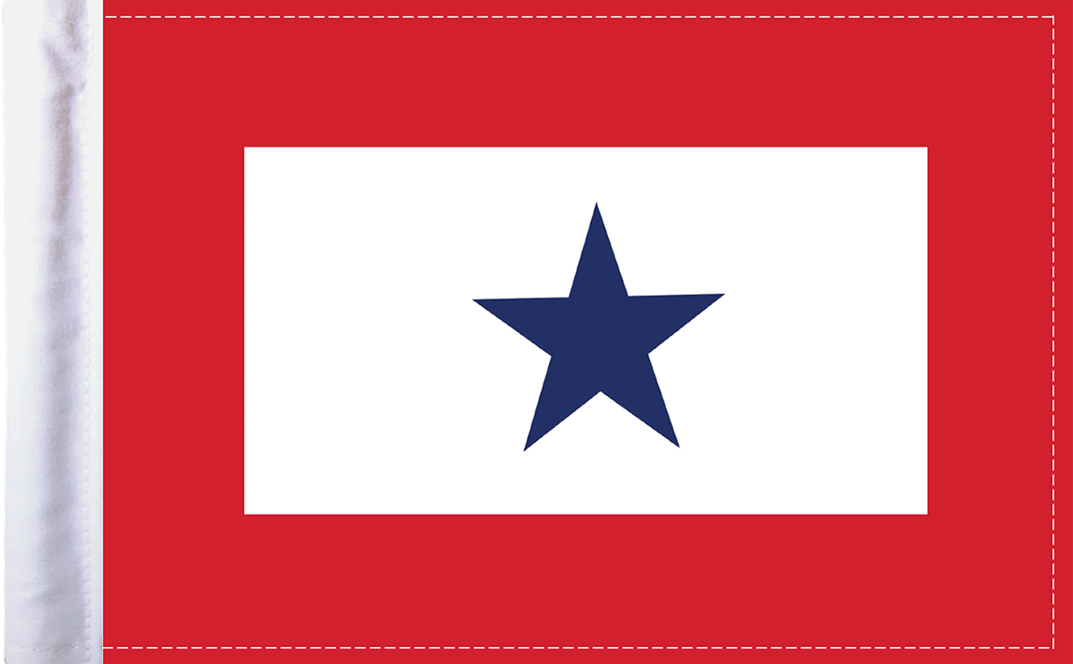 Blue Star Flag - 6\" x 9\"