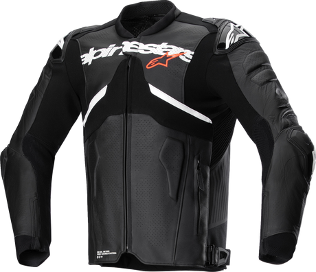 Atem v5 Leather Jacket - Black/White - US 38 / EU 48
