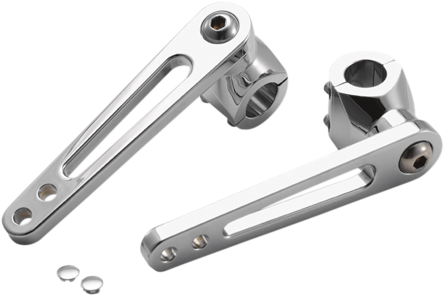 Adjustable Highway Peg Mounts - 1\" - Chrome