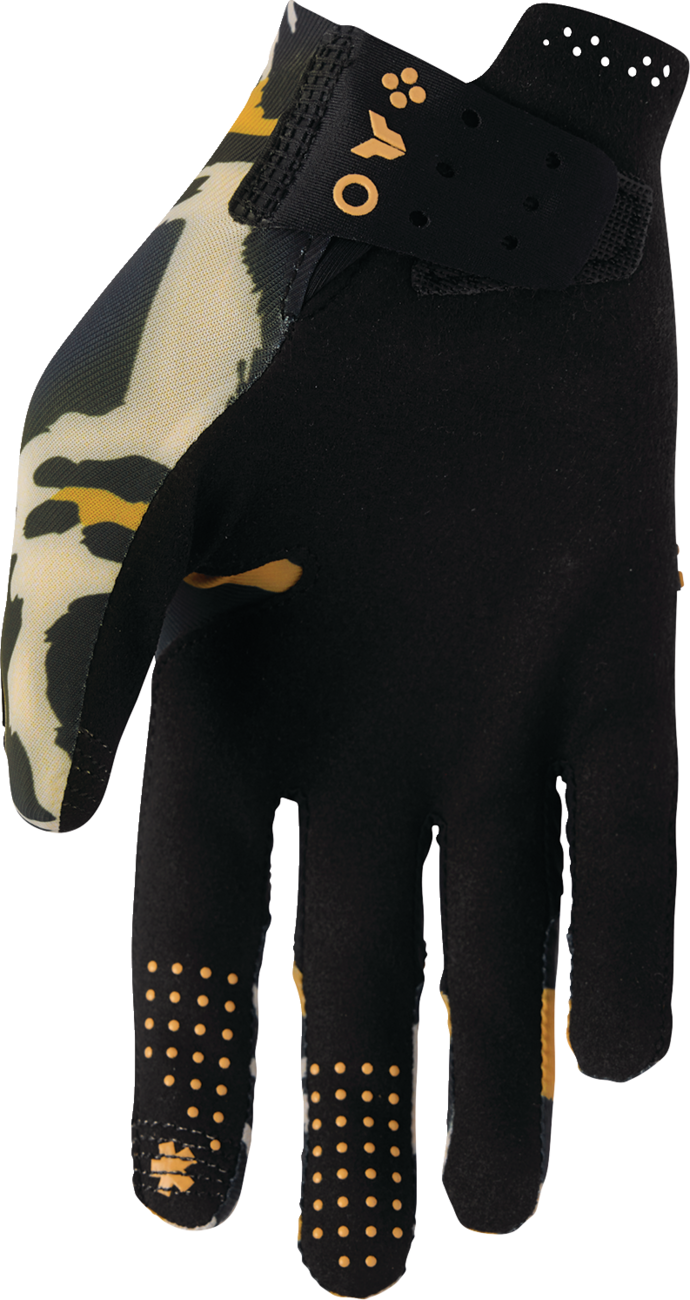 Women\'s SPORTMODE Cheetah Gloves - Tan/Black - Large