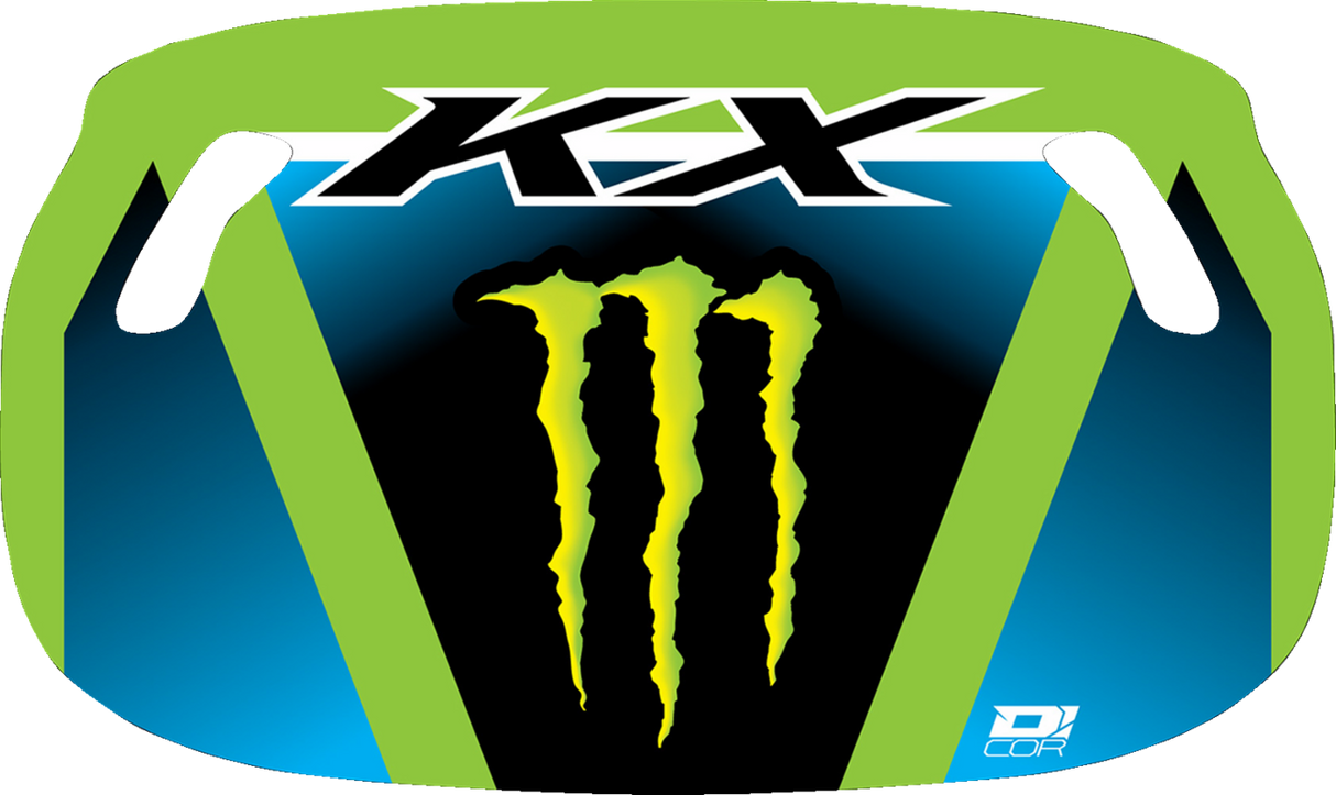 Pit Board - Green/Blue - Monster Energy Logo