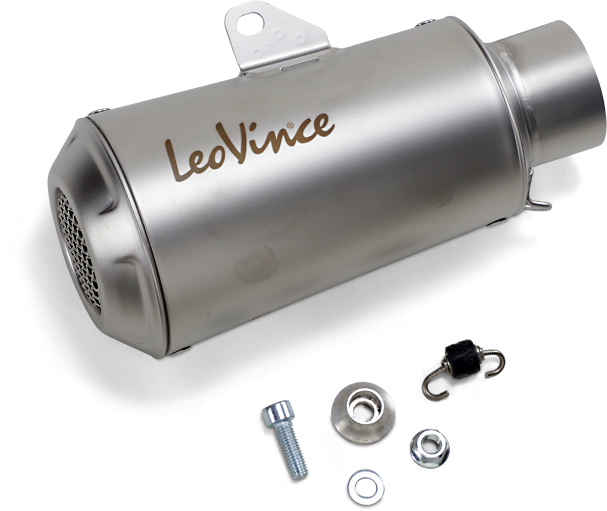 54mm Universal LV-10 Slip-On Muffler - Stainless Steel