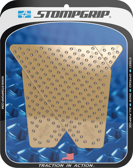 Traction Pad Tank Grips - Volcano - Clear - KLR 650 2022 - 2025