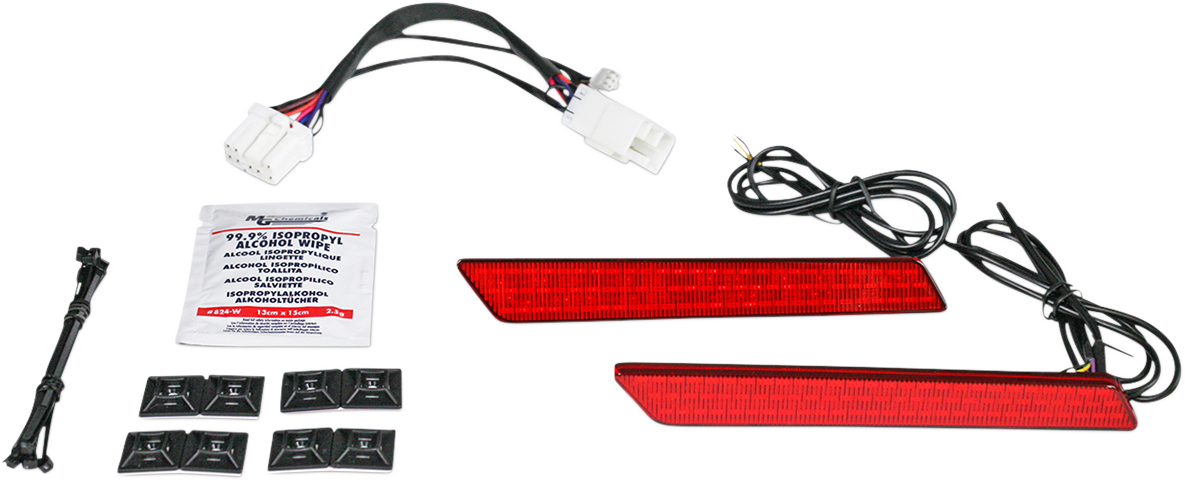 Saddlebag Latch Lights - \'97-\'13 - Red 1997 - 2013