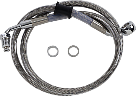 Brake Line - +10\" - Stainless Steel - \'18-\'21 Softail 2018 - 2023