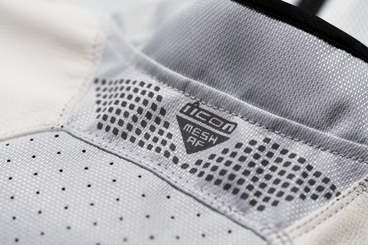 Mesh AF™ Leather Jacket - White - 2XL