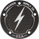 Points Cover - Dished - Black - Twin Cam 1999 - 2017