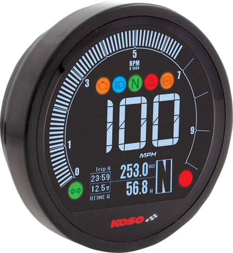 DL-04HD Multifunction Gauge - Black - Harley Davidson® 2004 - 2013