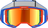 Vision 8 Goggle - Wordmark - Blue/Orange - Red Mirror