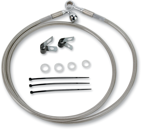 Brake Line - Front - +2\" - Stainless Steel 1984 - 2005