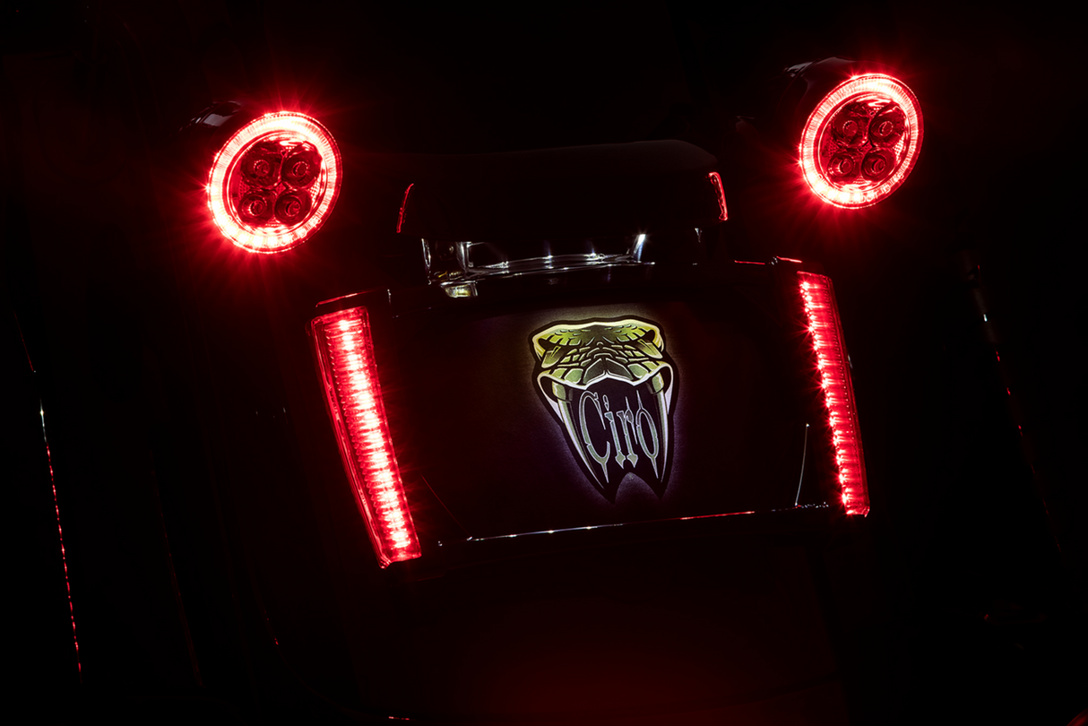 License Plate Frame - Black - Red 2014 - 2020