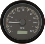 3-3/8\" MPH Programmable Electronic Speedometer - Black Bezel - Black Face 1999 - 2003